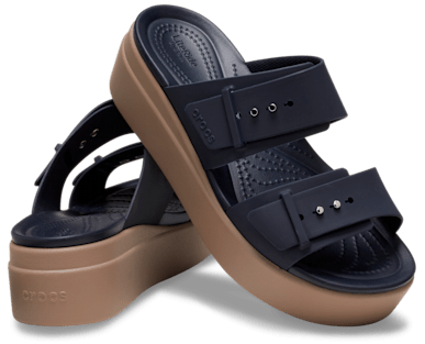 Brooklyn Buckle Low Wedge Sandal