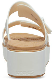 Brooklyn Buckle Low Wedge Matte Wrap Sandal