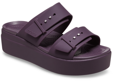 Brooklyn Buckle Low Wedge Sandal