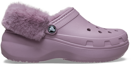 Classic Platform Fuzz Lined Clog