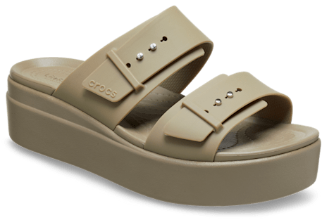 Brooklyn Buckle Low Wedge Sandal