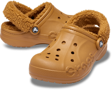 Baya Lined Fuzz-Strap Clog