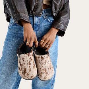 Crafted Pony Hair Clog