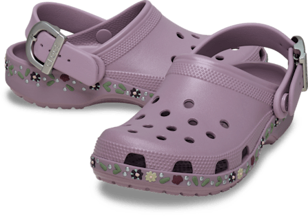 Classic Floral Buckle Clog