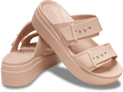 Brooklyn Buckle Low Wedge Sandal