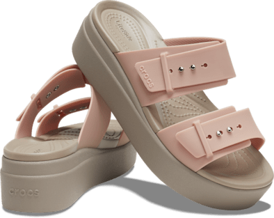 Brooklyn Buckle Low Wedge Sandal