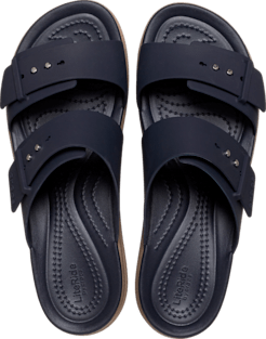 Brooklyn Buckle Low Wedge Sandal