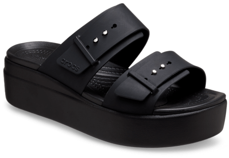 Brooklyn Buckle Low Wedge Sandal