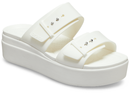 Brooklyn Buckle Low Wedge Sandal
