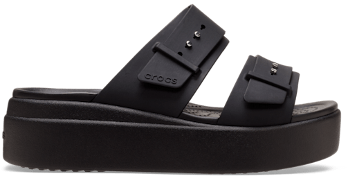Brooklyn Buckle Low Wedge Sandal
