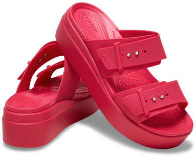 Brooklyn Buckle Low Wedge Sandal