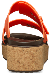 Brooklyn Buckle Low Wedge Cork Sandal