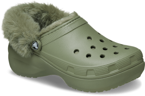 Classic Platform Fuzz Lined Clog