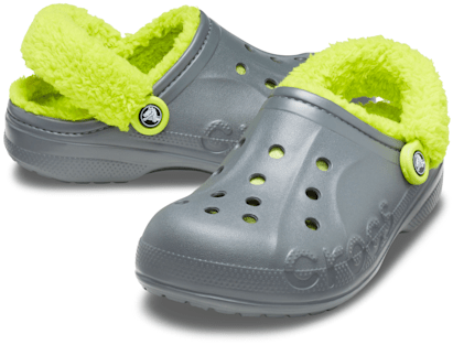 Baya Lined Fuzz-Strap Clog