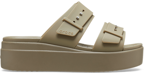 Brooklyn Buckle Low Wedge Sandal
