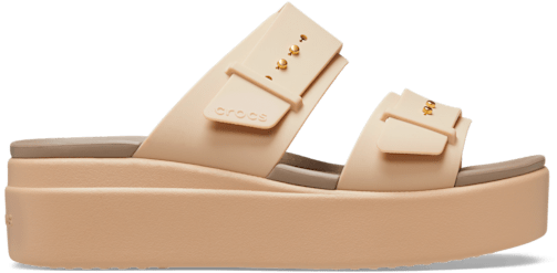 Brooklyn Buckle Low Wedge Sandal