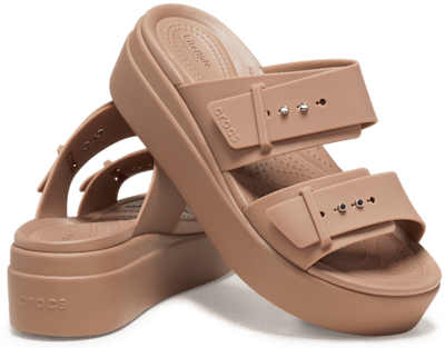 Brooklyn Buckle Low Wedge Sandal