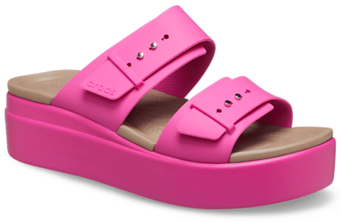 Brooklyn Buckle Low Wedge Sandal