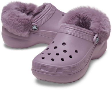 Classic Platform Fuzz Lined Clog