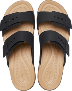 Brooklyn Buckle Low Wedge Matte Wrap Sandal