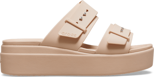 Brooklyn Buckle Low Wedge Sandal