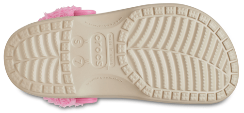 Baya Lined Fuzz-Strap Clog