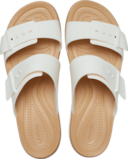Brooklyn Buckle Low Wedge Matte Wrap Sandal