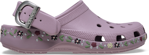 Classic Floral Buckle Clog