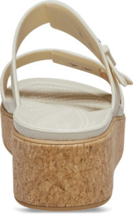 Brooklyn Buckle Low Wedge Cork Sandal