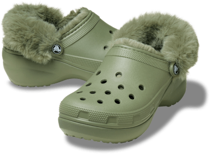 Classic Platform Fuzz Lined Clog