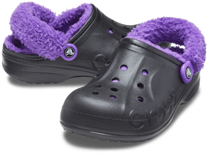 Baya Lined Fuzz-Strap Clog