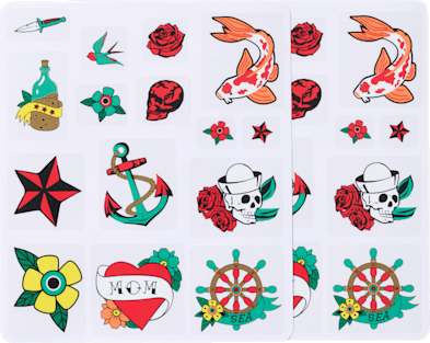 Traditional Art Shoe Tattoos
